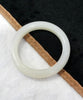Siberian White Jade Bangle 57mm #859
