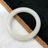Siberian White Jade Bangle 57mm #859