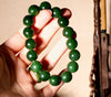 12mm Canadian Jade Beaded Bracelet #3080