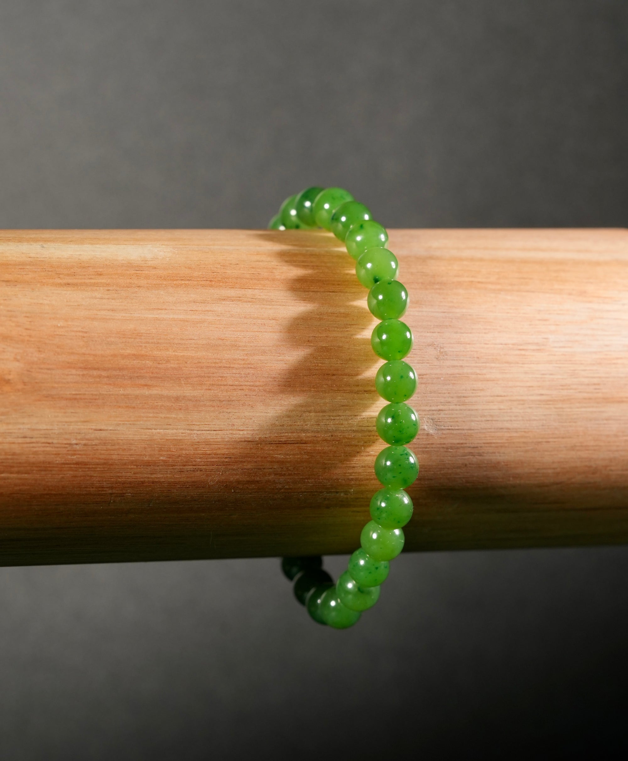 6mm Polar Jade Beaded Bracelet #2503
