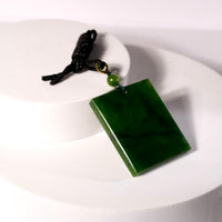 Safe and Sound/Peace Jade Pendant #1273