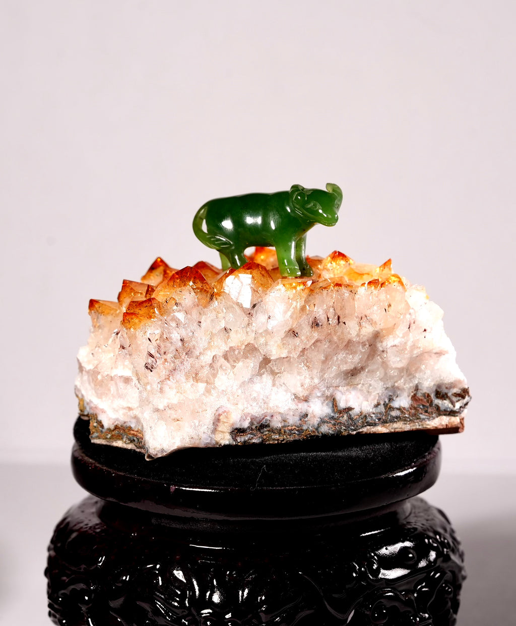 Citrine Wealth Buffalo Display (0.73LB) #1112