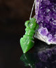 Jade Buddhist Vajra Pendant Necklace #1799