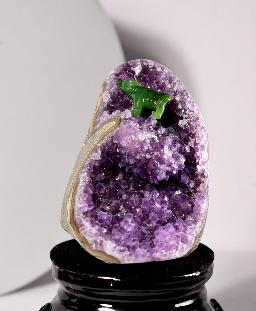 Amethyst Clusters Stone Base Cut (0.72 LB) #3035