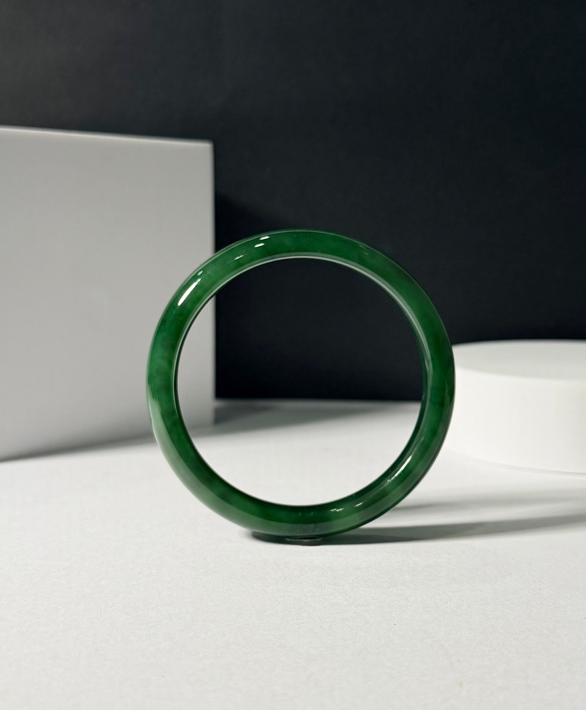Canadian Polar Jade Bangle Natural Jade Bracelet A Grade 60mm #1488