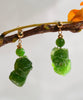 Siberian Jade Pixiu Earrings #2570