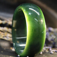 WIDE BAND JADE BANGLE 54MM #597