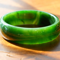 Siberian Jade Bangle 59mm #2593