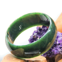 WIDE BAND JADE BANGLE 60MM #599