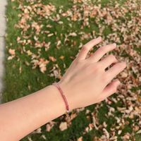 6.2" Pink Macaron Tourmaline Bracelet #2673