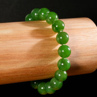 10mm Polar Jade Beaded Bracelet #2756