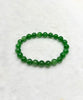 Polar Jade Beaded Bracelet Polar Jade Mine Vivid Green Natural Jade 8mm #1428
