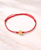 Hetian Jade Bracelet Eternal Fortune Red Cord 7mm Natural Jade #1521