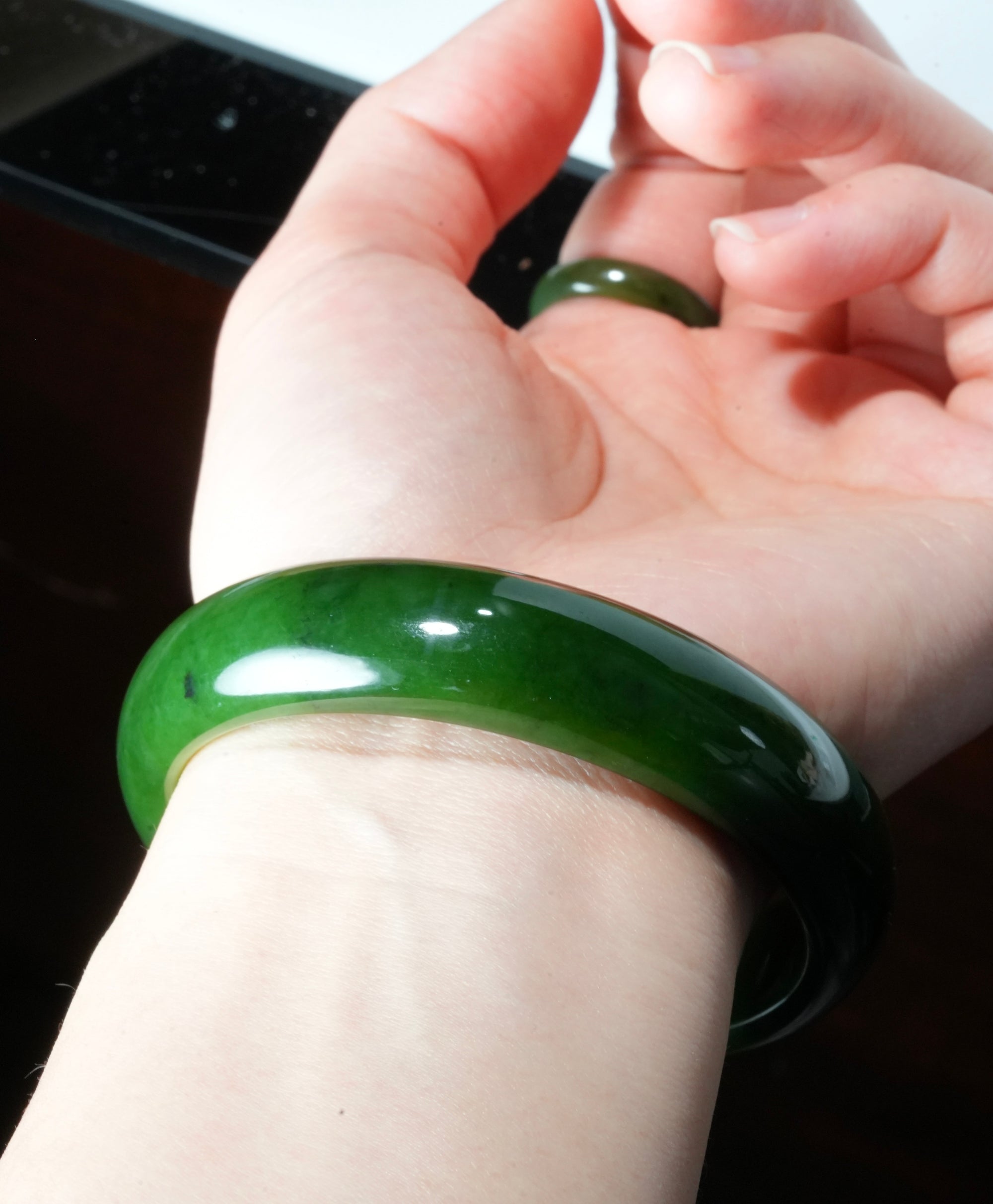 AA Grade Polar Jade Bangle