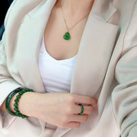 18K Siberian Jade Buddha Pendant #1703