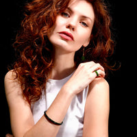 Dark Green Jade Bangle 5mm #1559