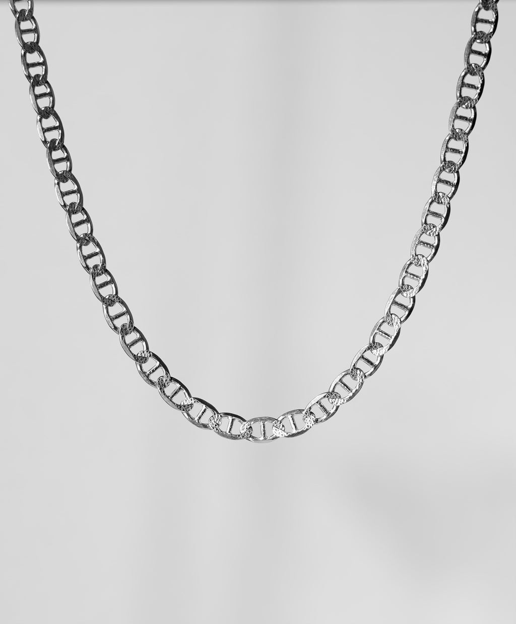 20" Flat Anchor 925 Sterling Silver Chain #1