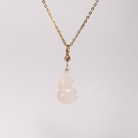 14K Hetian Jade Gourd Pendant #1087