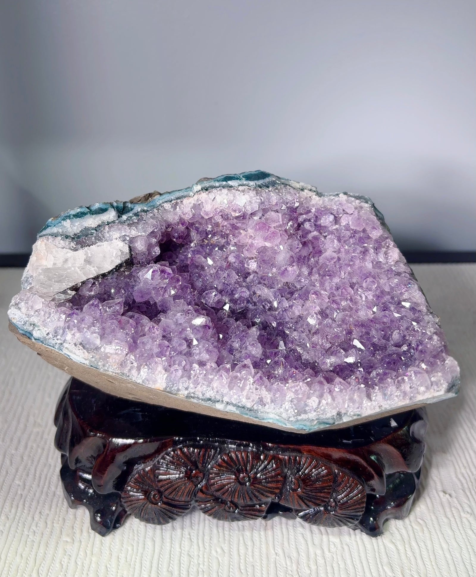Amethyst Geode Base Cut (2.75 LB) #3088