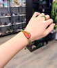 Canadian Ammolite Bracelet Polar Jade Bracelet Natural Stone #1214
