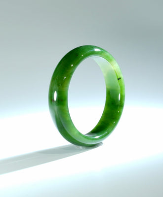 A CANADIAN JADE BANGLE 57MM #1058