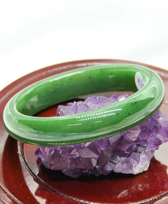 AAA+ CANADIAN JADE BANGLE 60MM #646