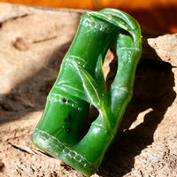 Polar Jade Bamboo Pendant  #2633