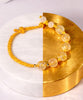 Rutilated Gold Quartz Crystal Hetian Jade Bracelet #1334