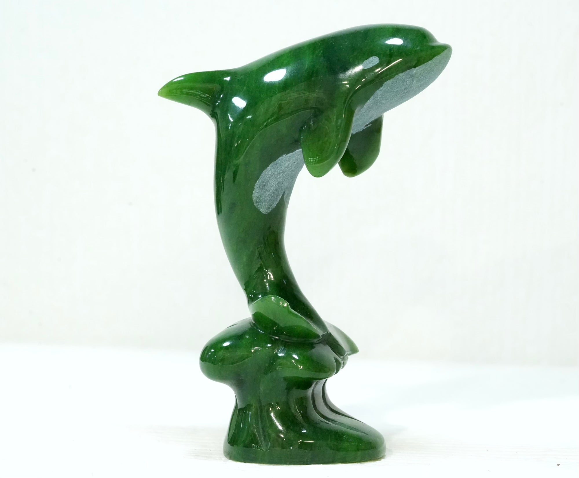 Ocean Grace Jade Whale Decoration