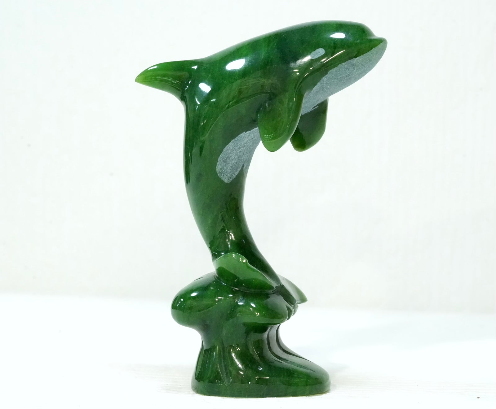 Ocean Grace Jade Whale Decoration