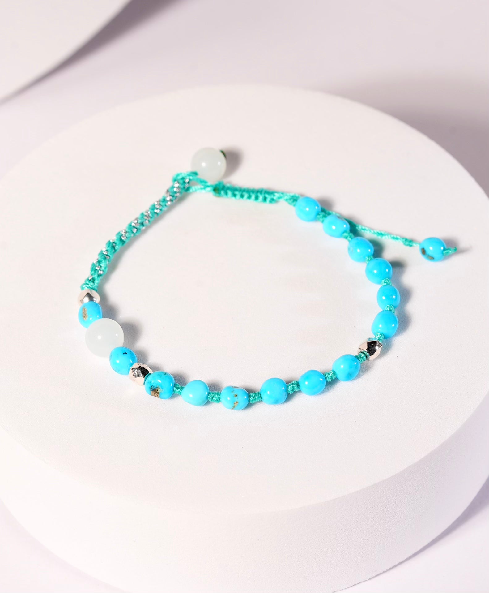 Turquoise Hetian Jade Bracelet Natural Jade Top Grade #1336