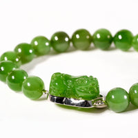 Pixiu Jade Beaded Bracelet #1810
