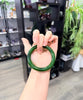 Siberian Jade Round Bangle Natural Jade Bracelet 55mm #1422