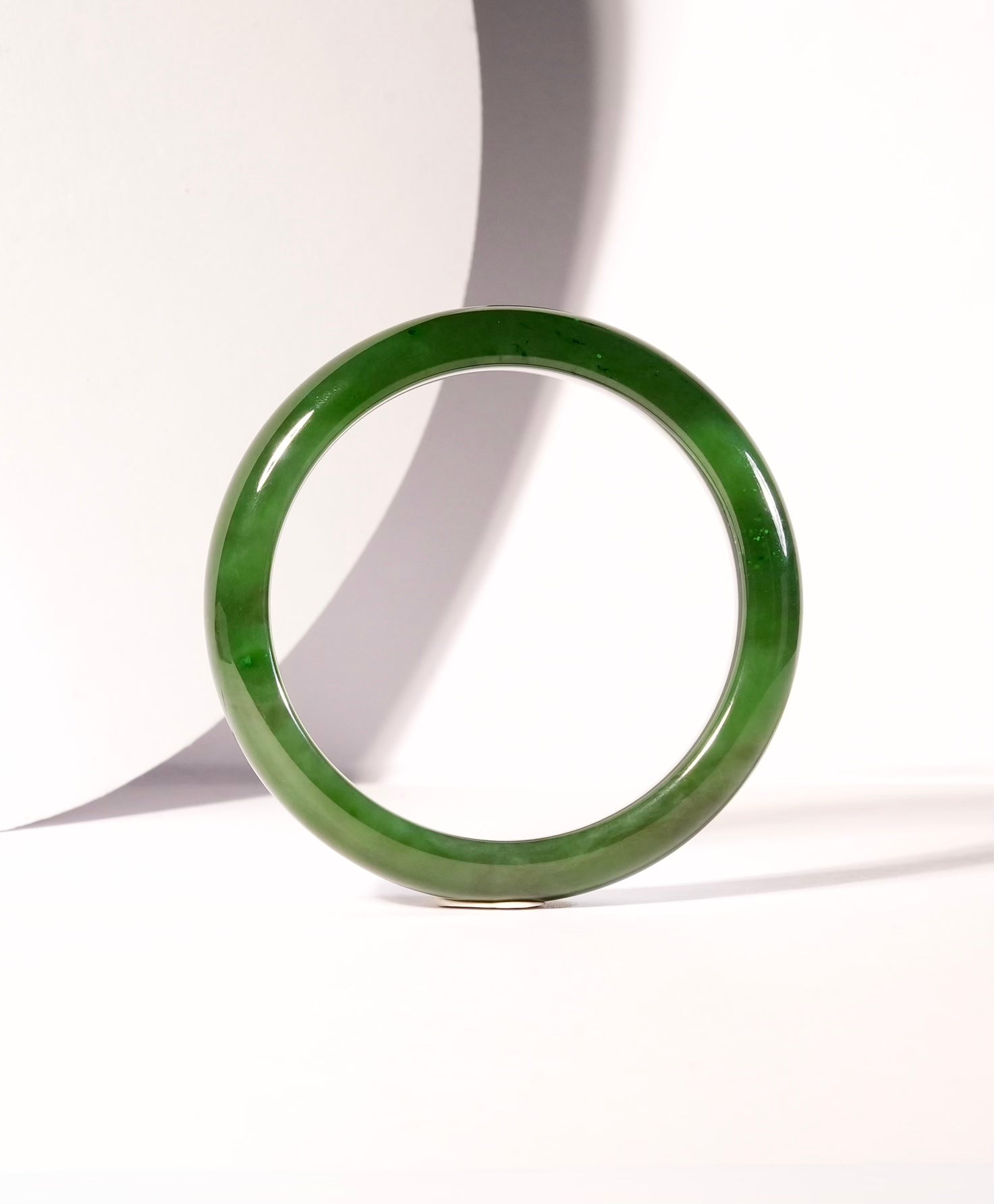 Canadian Polar Jade Bangle Natural Jade Bracelet A Grade 56mm #1365
