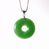 AAA Polar Jade Eternal Protection PI Peace Buckle Pendant #1171