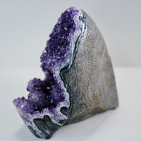 AMETHYST SEMI-GEODES EXTRA QUALITY BASE CUT 2.06 LB #2145