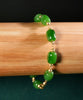 14k Siberian Jade Starry Beaded Bracelet #2417