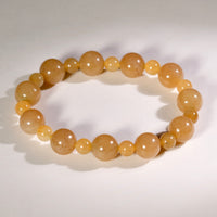 10mm Siberian Light Brown Jade Bracelet #2770