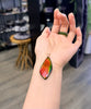 Canadian Ammolite Pendant AAA Grade 14K Rainbow Pendant Freeform Natural Stone 48mm #273