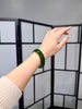 Siberian Jade Bangle Spinach Green Red Skin No.7 Mine Natural Jade Bracelet 59mm #133