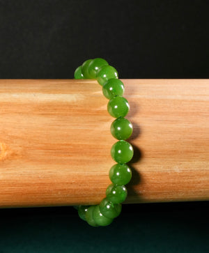 8mm Polar Jade Beaded Bracelet #2572