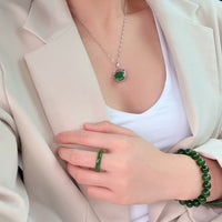 Siberian Jade Band Ring #3071