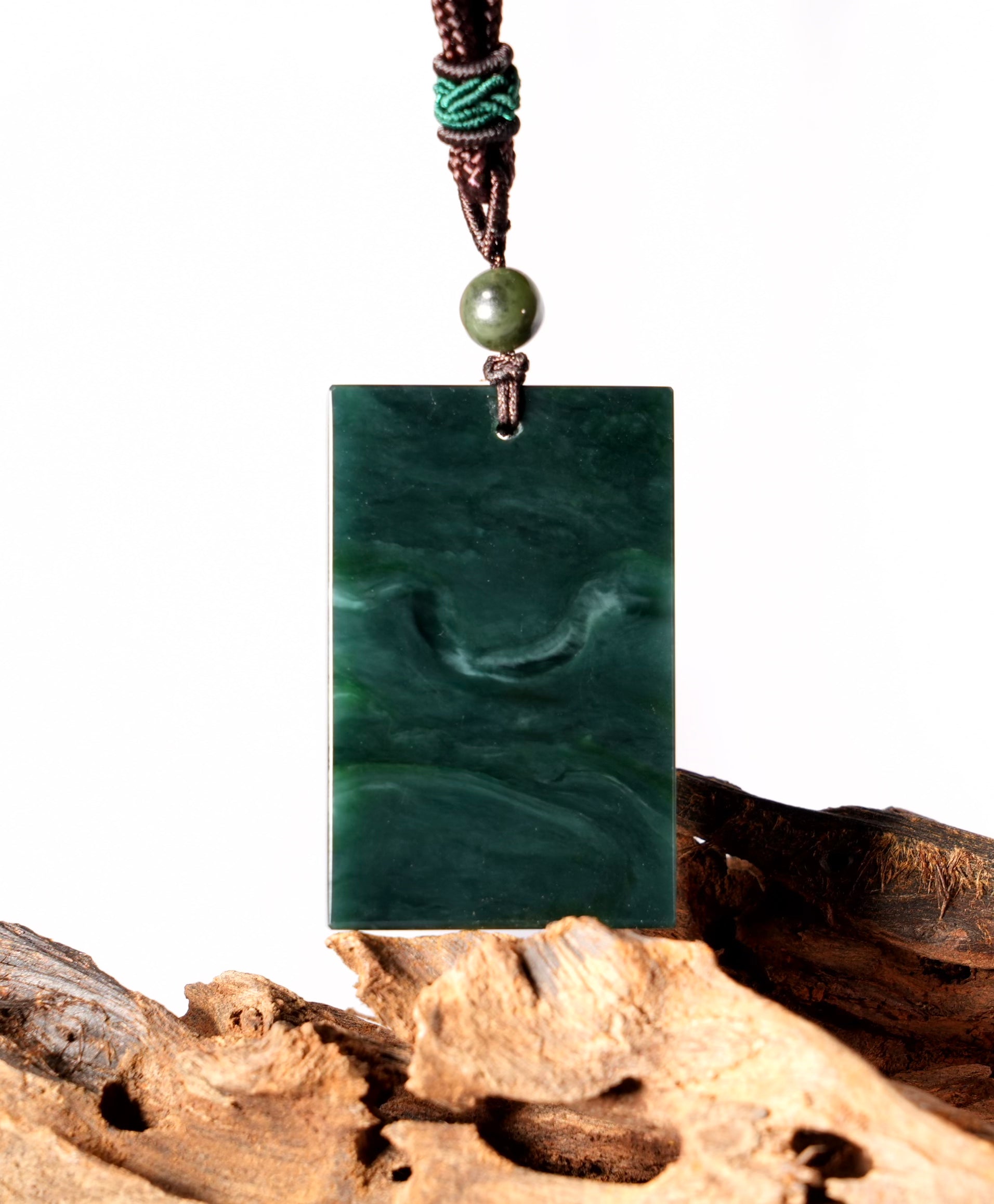 Safe and Sound/Peace Jade Pendant #2284
