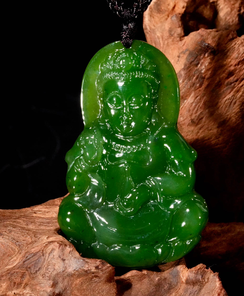 Canadian Jade Guanyin Necklace #1151