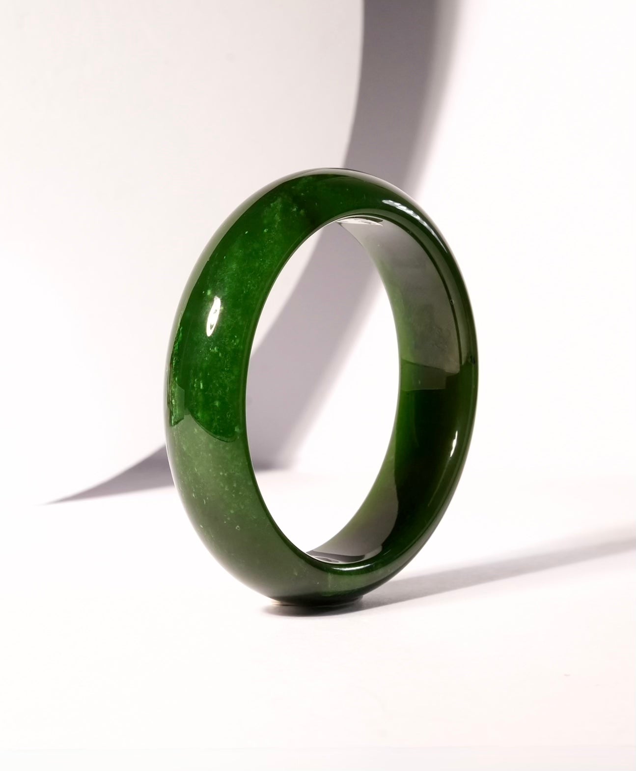 Polar Jade Bangle Natural Jade Bracelet AA Grade 56.5mm #2380