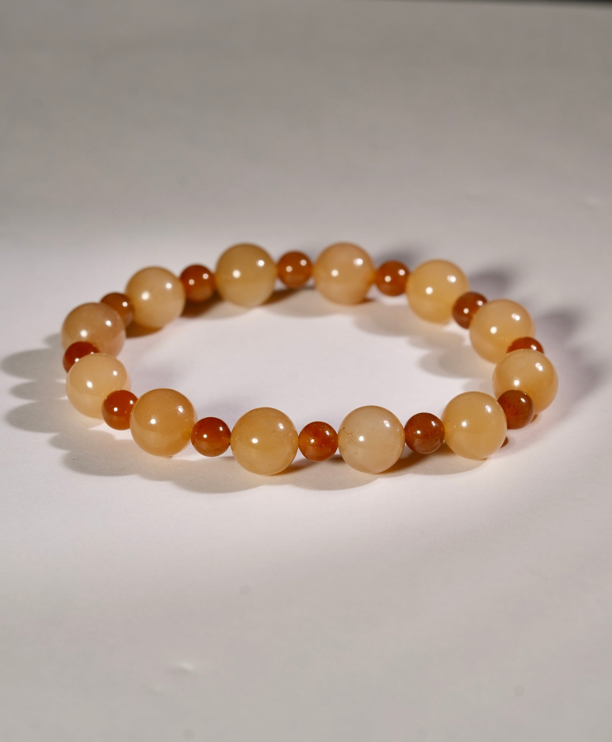 Siberian Jade Honey Jade Bracelet 10mm Natural Jade #2766
