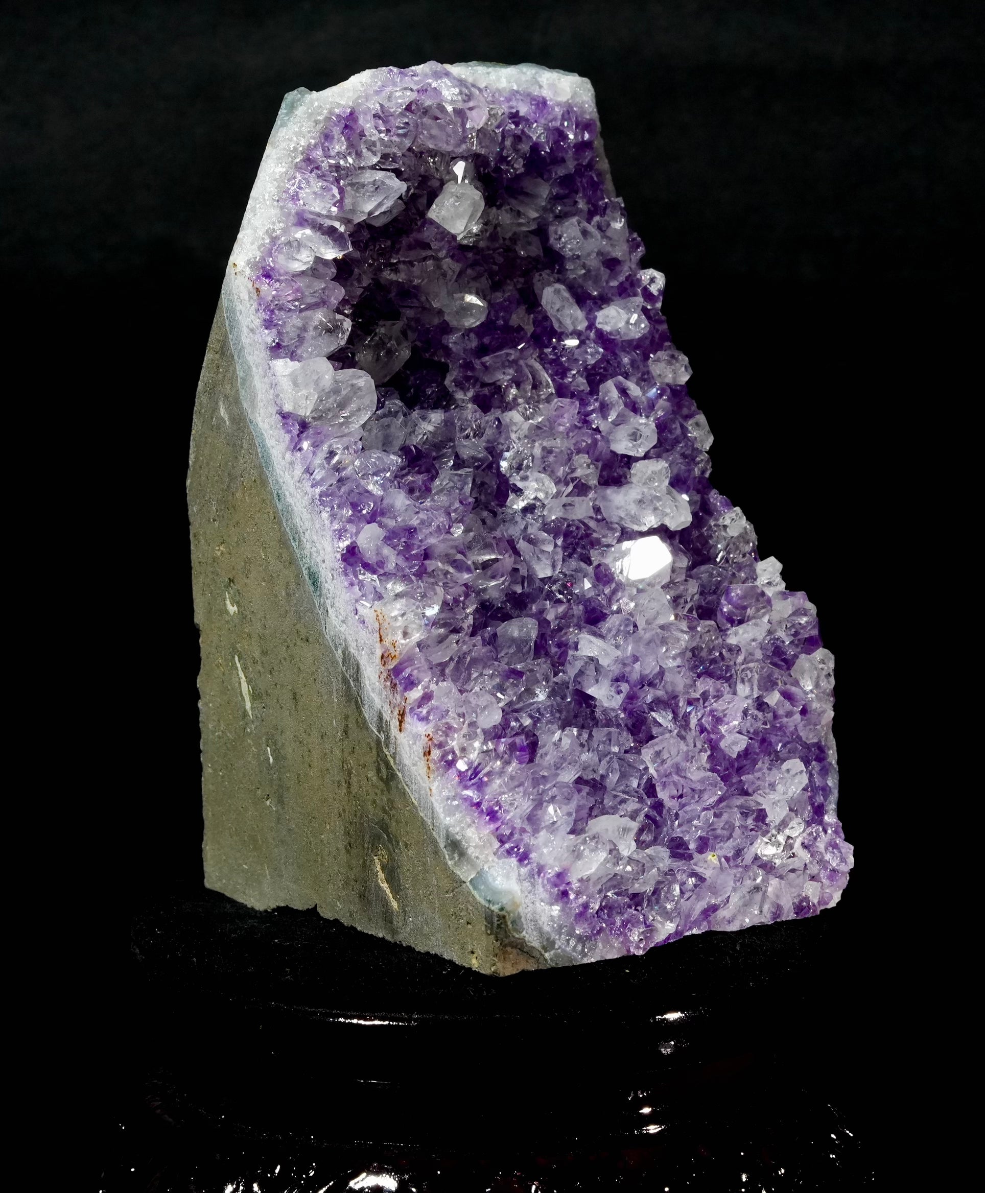 Uruguay Amethyst Cluster Stone Base Cut | Natural Purple Crystal Geode for Feng Shui & Decor (1.36LB) | #3049