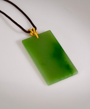 Siberian Jade Safe and Sound Peace Pendant Top Grade Natural Jade #2898