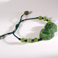 Canadian Jade Pixiu Bracelet #2636