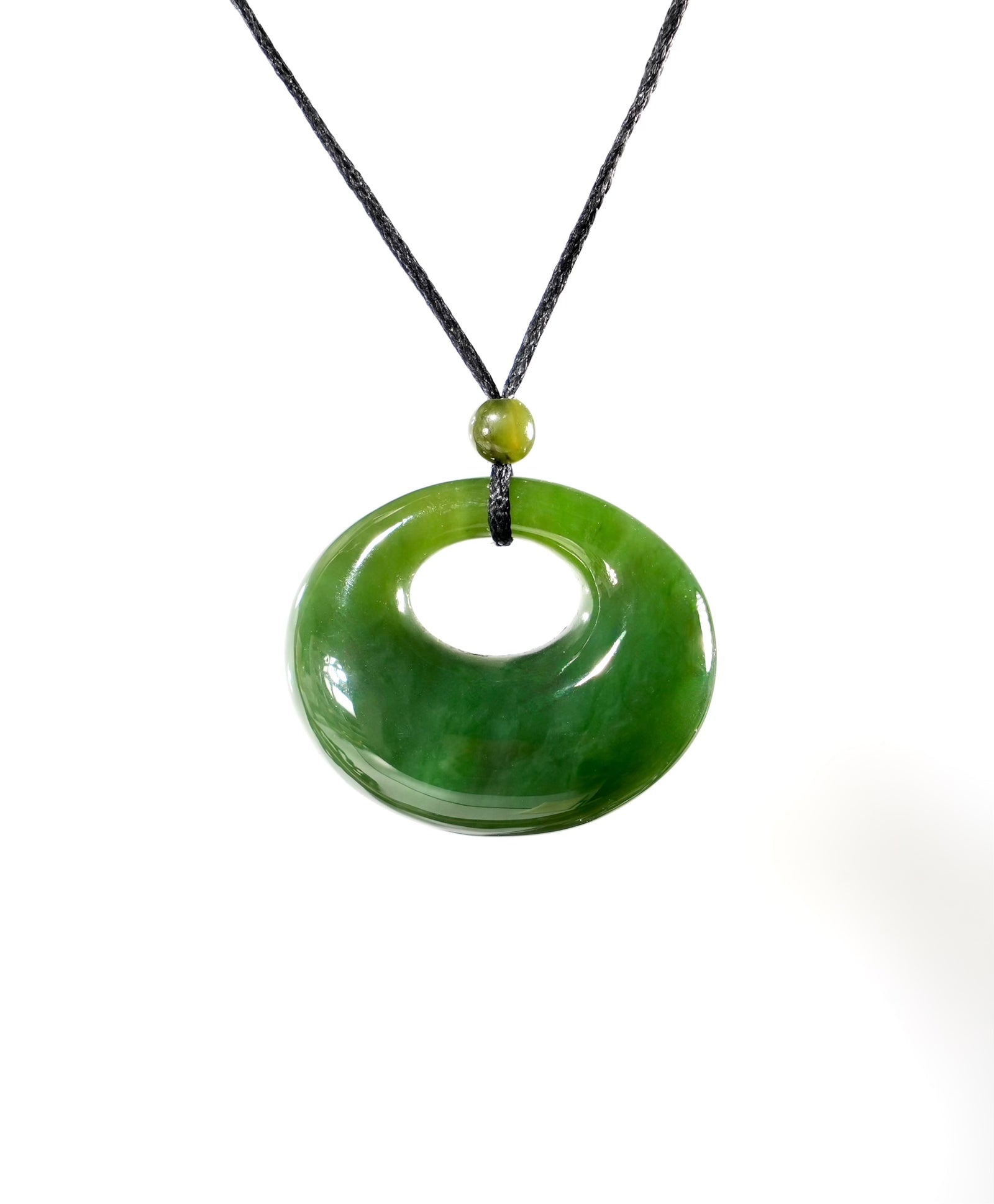 Polar Jade PI Harmony Donut Peace Buckle Pendant #1090